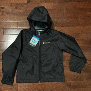 NWT Kids Columbia Glennaker Rain Jacket, Black, size XXS (4/5)